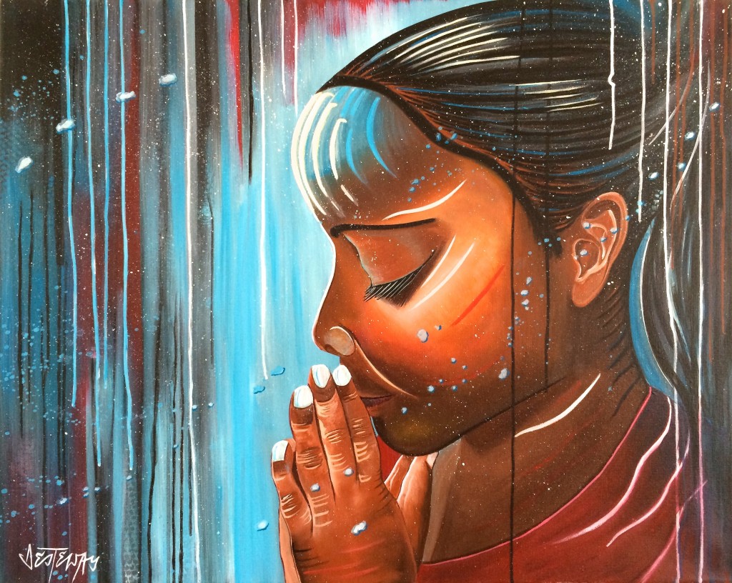 pray 80x100 cm acryl